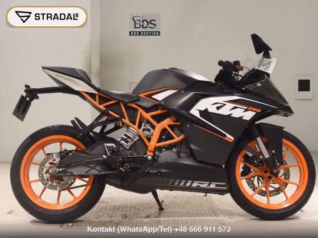 KTM RC200, motocykl z aukcji Japonii
