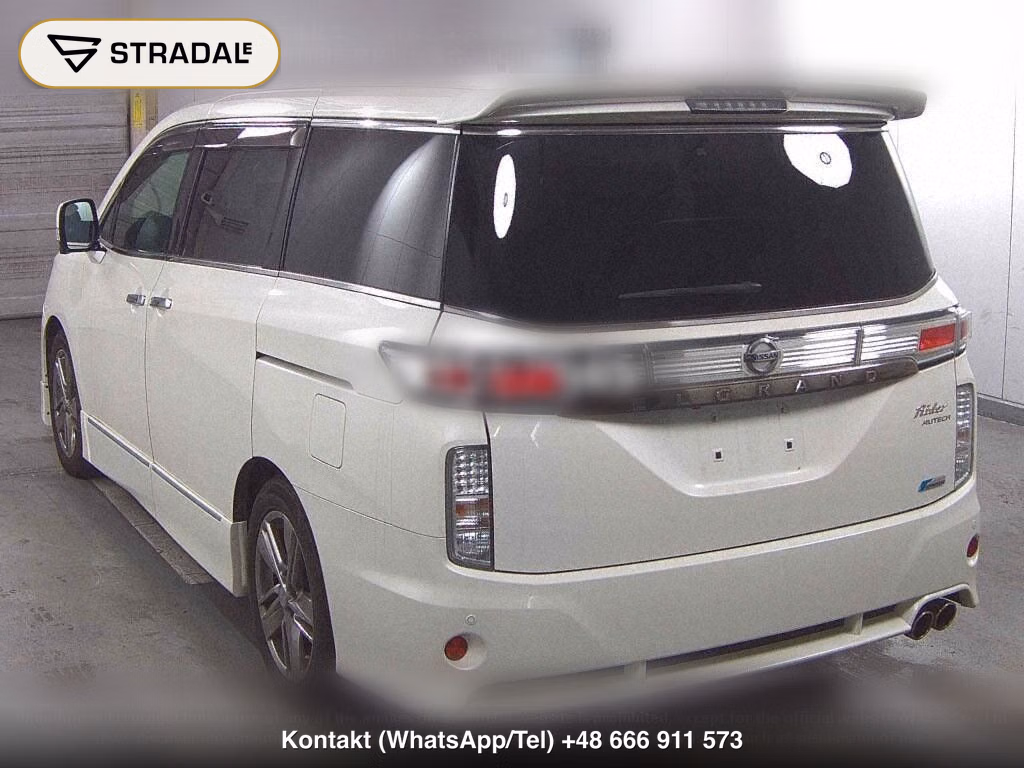 NISSAN ELGRAND 5D RIDER BLACK LEATHER SEAT MANUAL SEAT, miniaturka 3