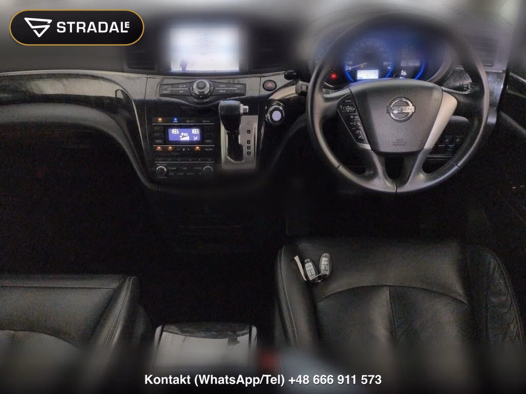 NISSAN ELGRAND 5D RIDER BLACK LEATHER SEAT MANUAL SEAT, miniaturka 4