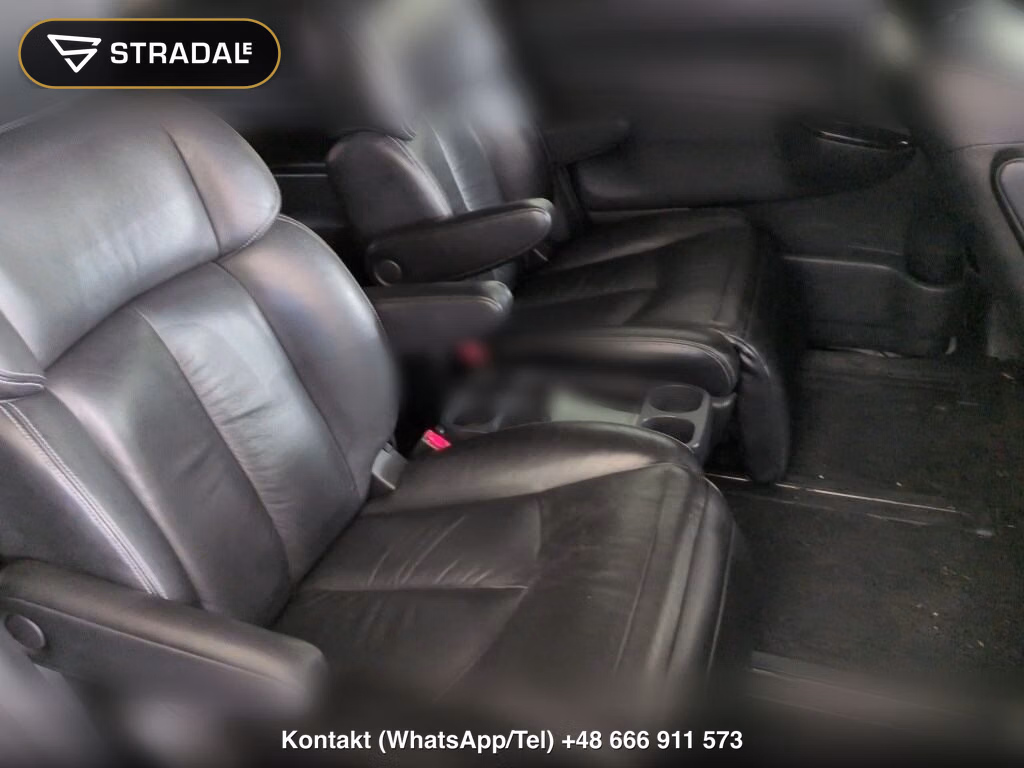 NISSAN ELGRAND 5D RIDER BLACK LEATHER SEAT MANUAL SEAT, miniaturka 7