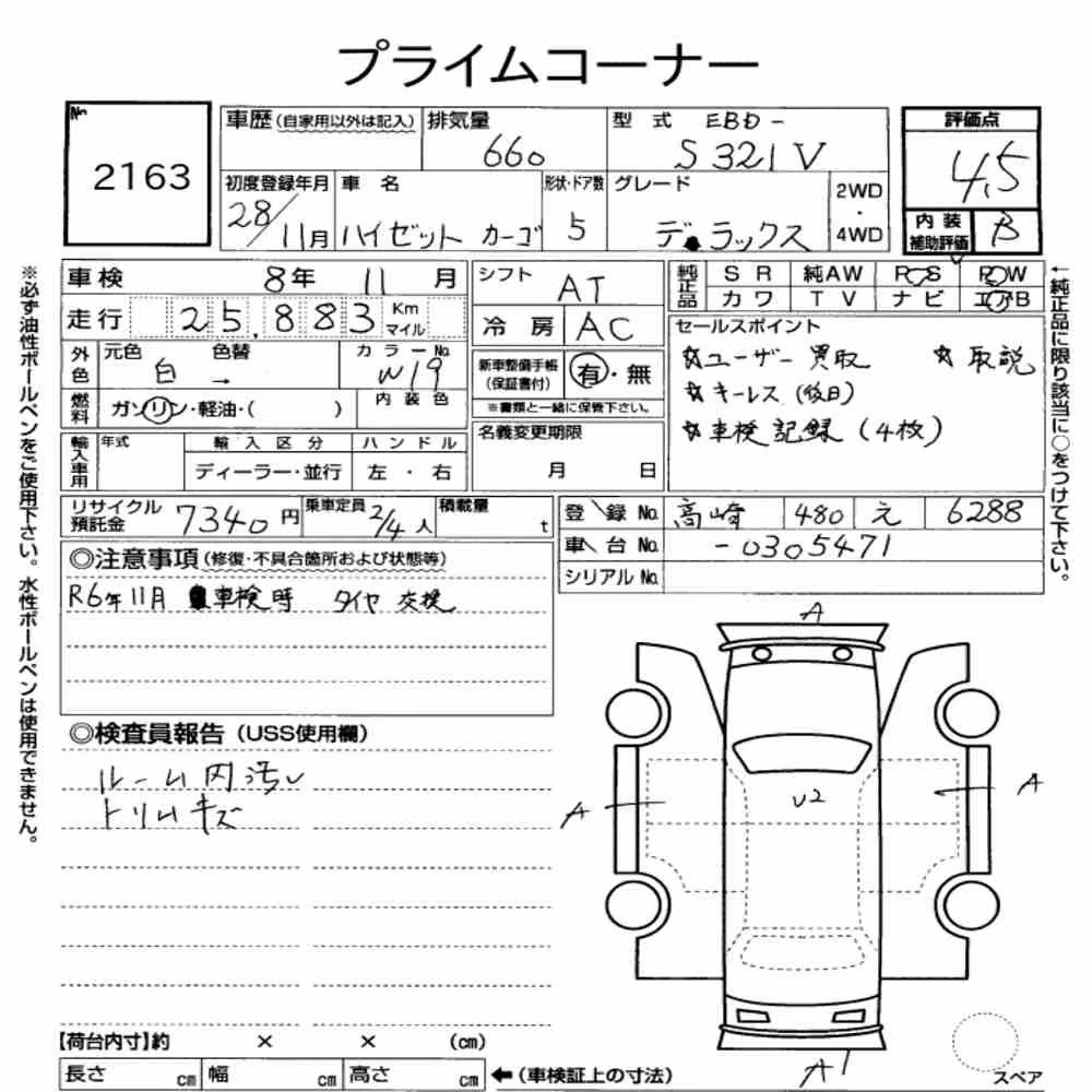 Notka aukcyjna: DAIHATSU HIJET CARGO 5D DELUXE