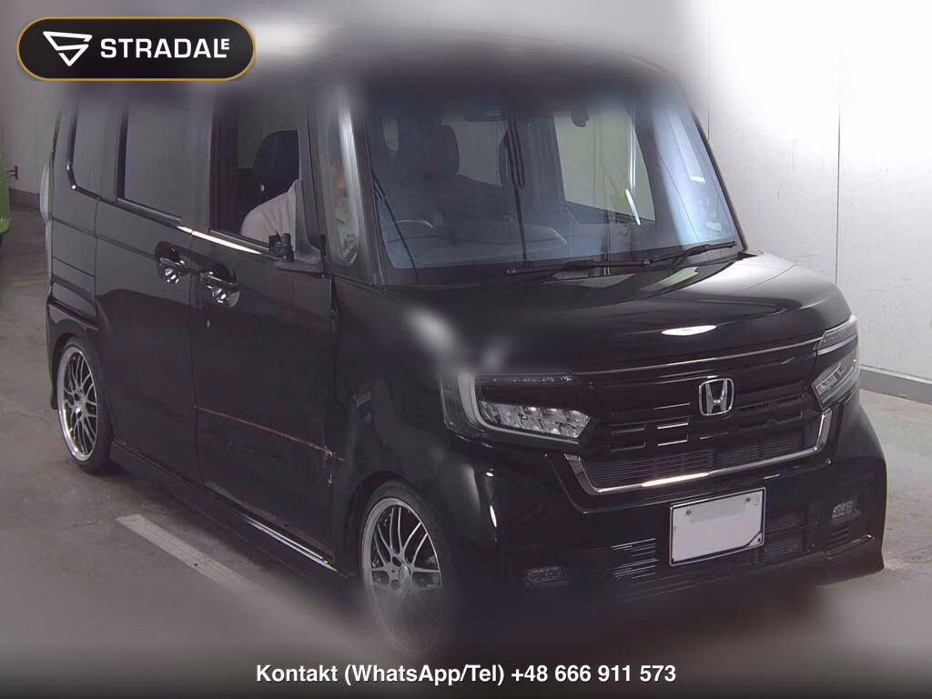 HONDA N-BOX CUSTOM L・TURBO STYLE PLUS BLACK 2022, aukcja z Japonii, zdjęcie 1