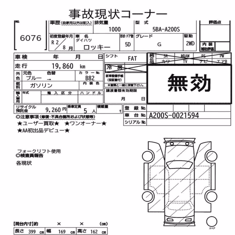Notka aukcyjna: DAIHATSU ROCKY 5D G