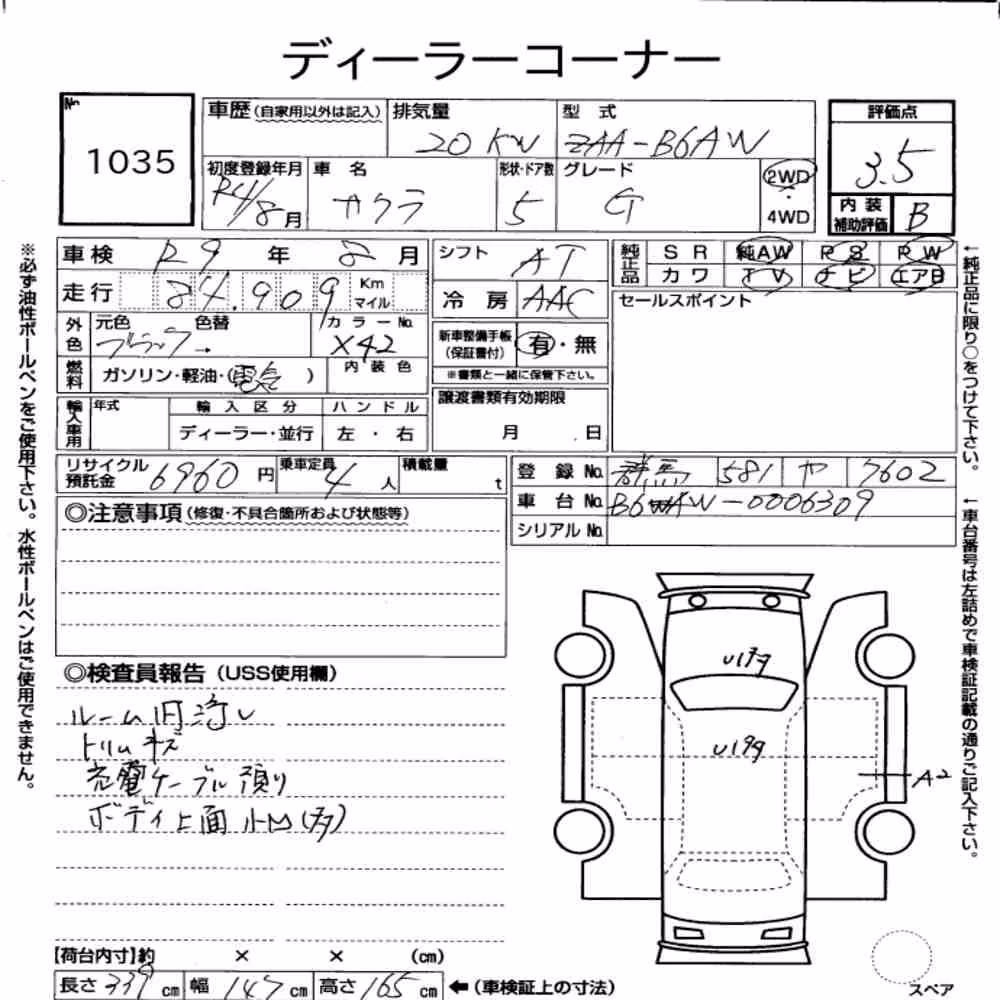 Notka aukcyjna: NISSAN SAKURA G