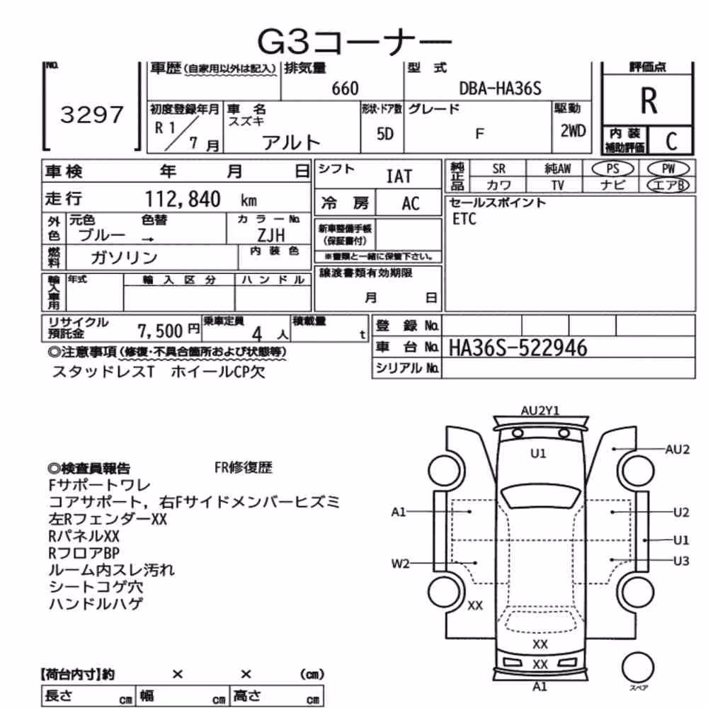 Notka aukcyjna: SUZUKI ALTO 5D F