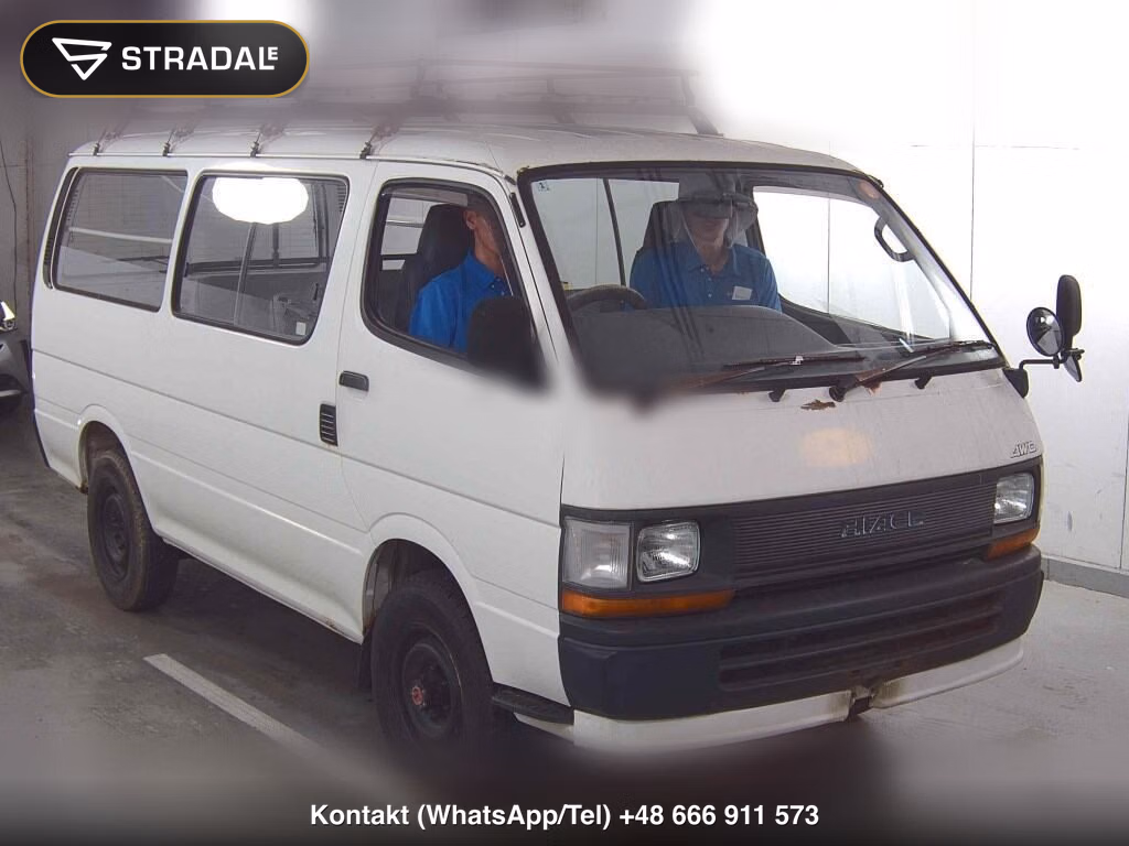 TOYOTA HIACE VAN 4D 4WD LONG DX 1990, aukcja z Japonii, zdjęcie 1