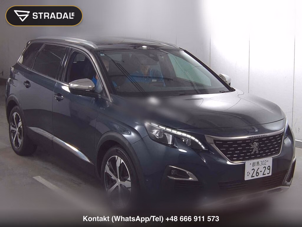 PEUGEOT 5008 GT BLUE HDI 2019, aukcja z Japonii, zdjęcie 1