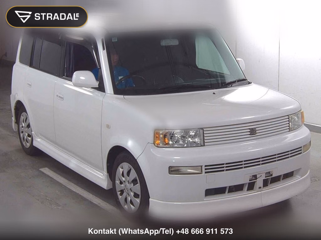 TOYOTA BB 5D Z CRYSTAL WHITE ED X VERSION 2002, aukcja z Japonii, zdjęcie 1