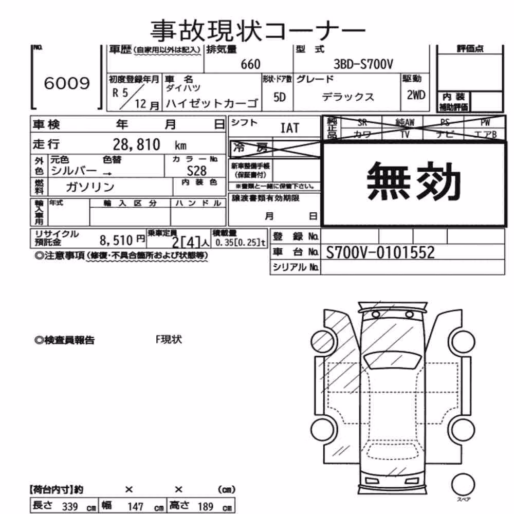 Notka aukcyjna: DAIHATSU HIJET CARGO 5D DELUXE