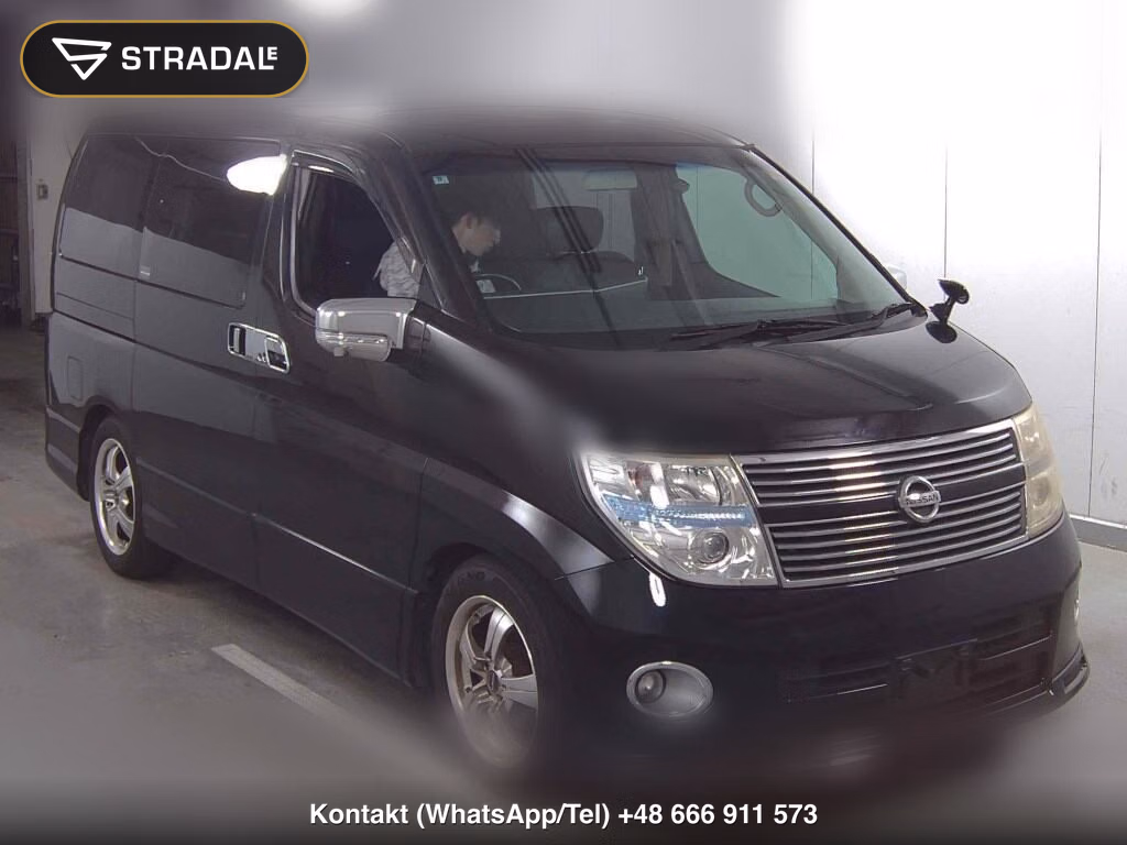 NISSAN ELGRAND 5D 350 HIGHWAY STAR BLACK LEATHER EDITION 2008, aukcja z Japonii, zdjęcie 1