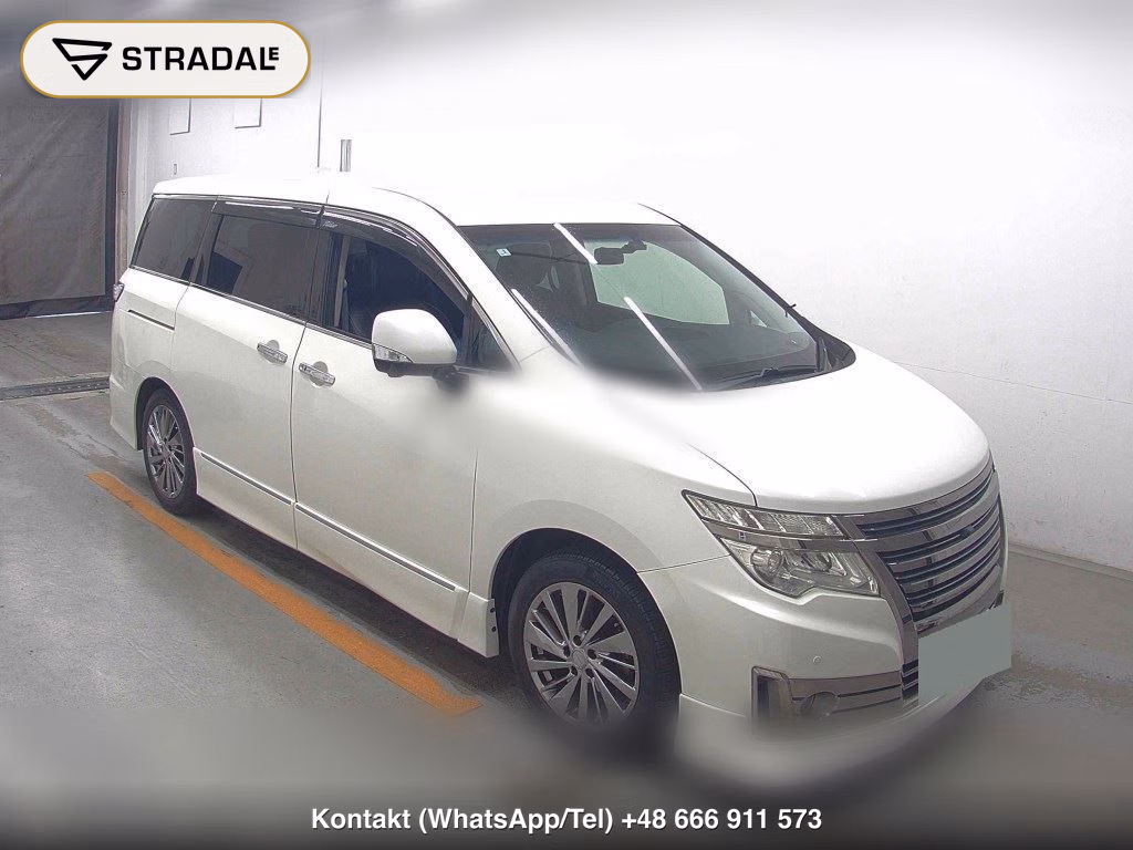 NISSAN ELGRAND 5D RIDER BLACK LINE BLACK LEATHER SEAT 2014, aukcja z Japonii, zdjęcie 1