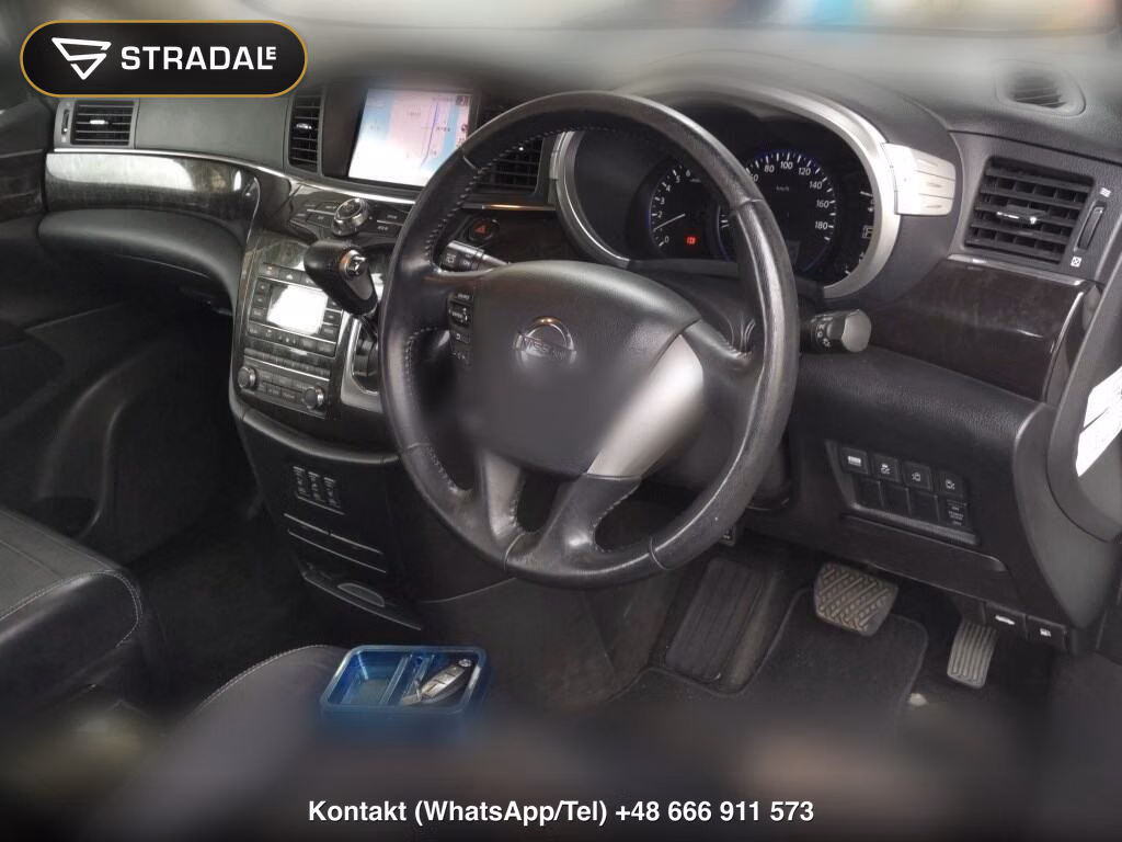 NISSAN ELGRAND 5D RIDER BLACK LINE BLACK LEATHER SEAT, miniaturka 4