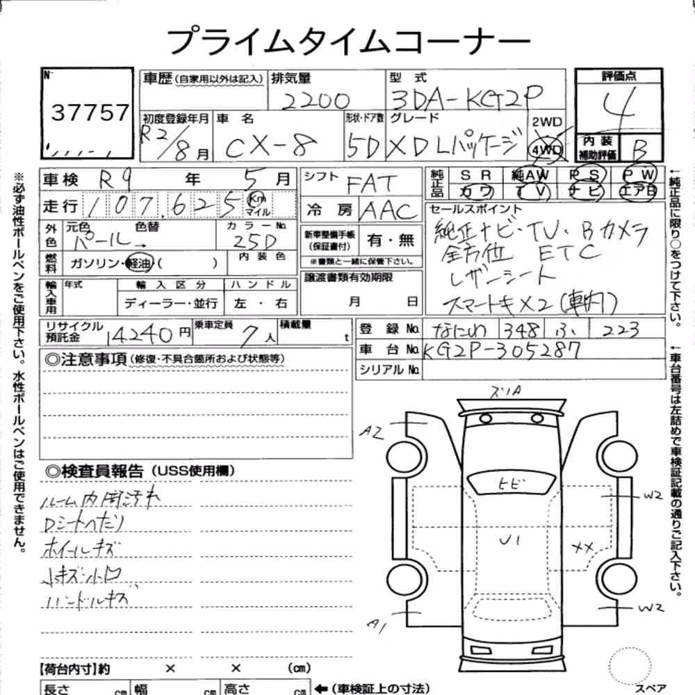 Notka aukcyjna: MAZDA CX-8 XD L PACKAGE