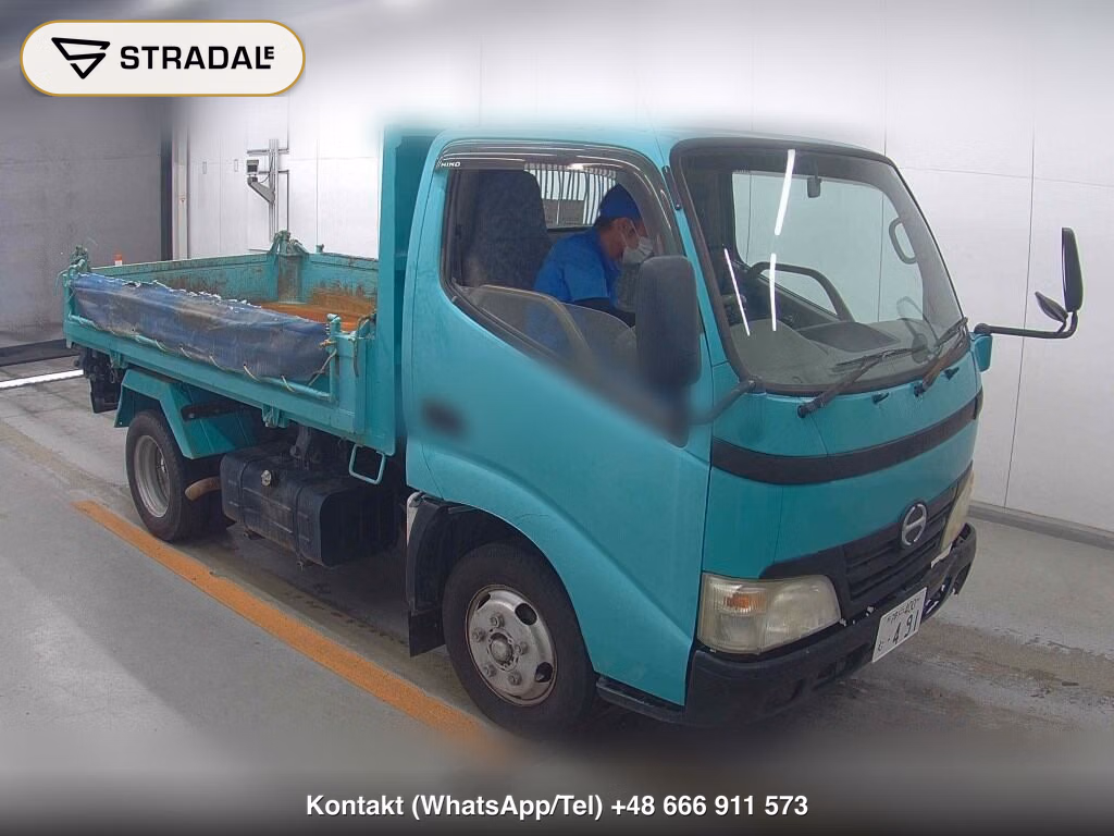 HINO DUTRO 2D FULL LOW DECK STRENGTHEN THREE-WAY DUMP 2007, aukcja z Japonii, zdjęcie 1