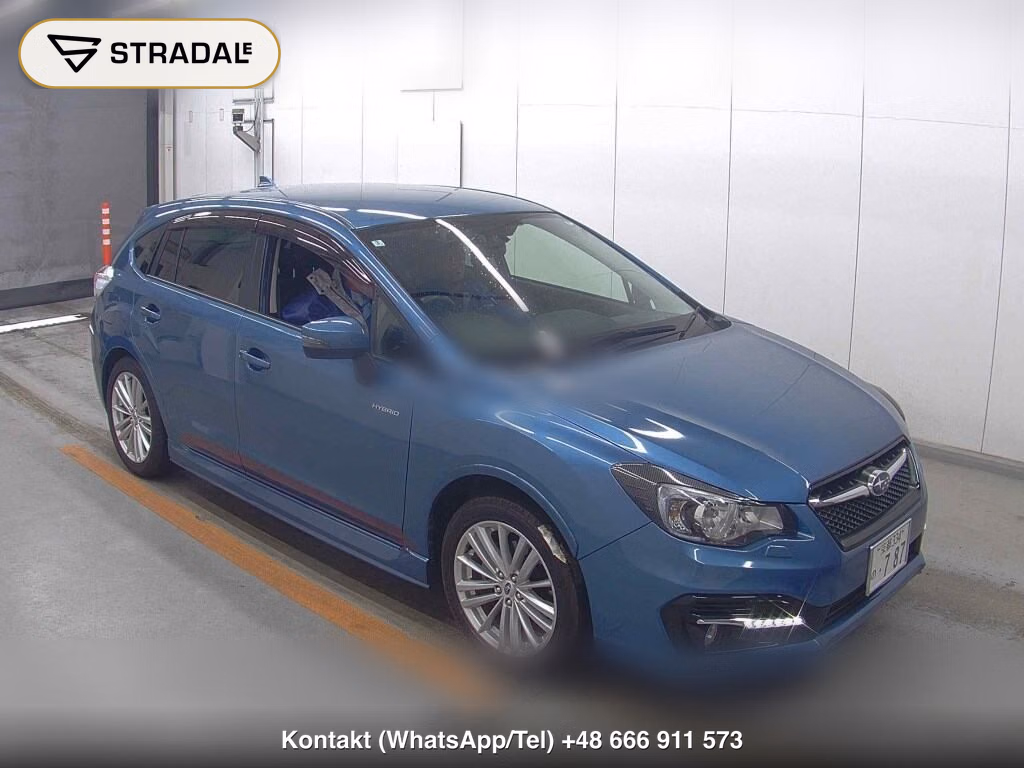 SUBARU IMPREZA SPORT HYBRID 4WD HYBRID 2.0I EYESIGHT 2016, aukcja z Japonii, zdjęcie 1