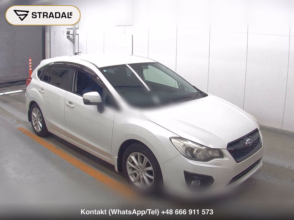 SUBARU IMPREZA SPORT 2.0I 2012, aukcja z Japonii, zdjęcie 1