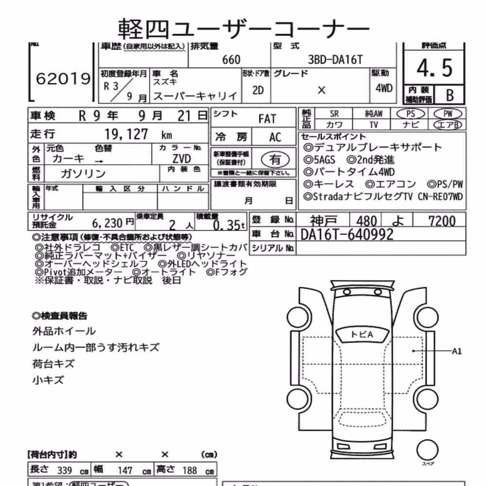 Notka aukcyjna: SUZUKI SUPER CARRY 4WD X