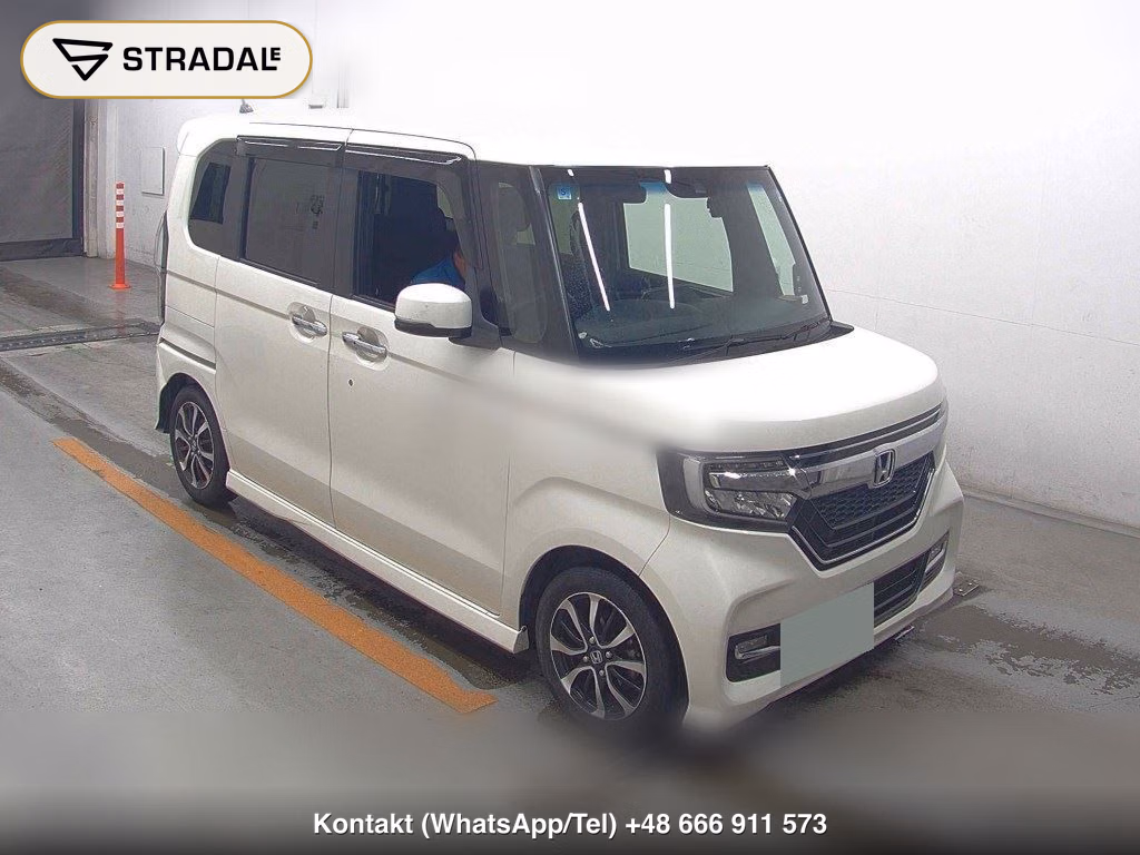 HONDA N-BOX CUSTOM G・L HONDA SENSING 2018, aukcja z Japonii, zdjęcie 1