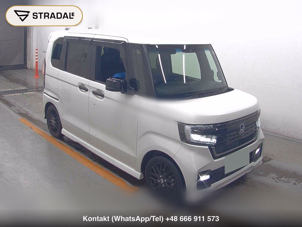 HONDA N-BOX CUSTOM L・TURBO STYLE PLUS BLACK 2022, aukcja z Japonii, zdjęcie 1