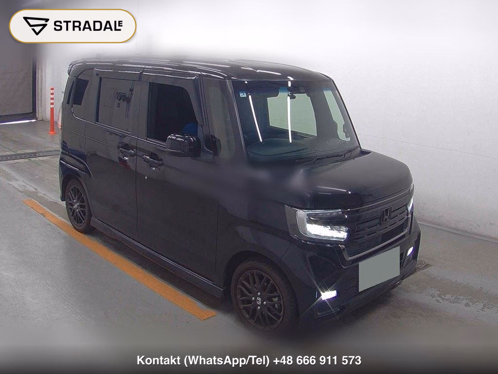 HONDA N-BOX CUSTOM L・TURBO STYLE PLUS BLACK 2023, aukcja z Japonii, zdjęcie 1