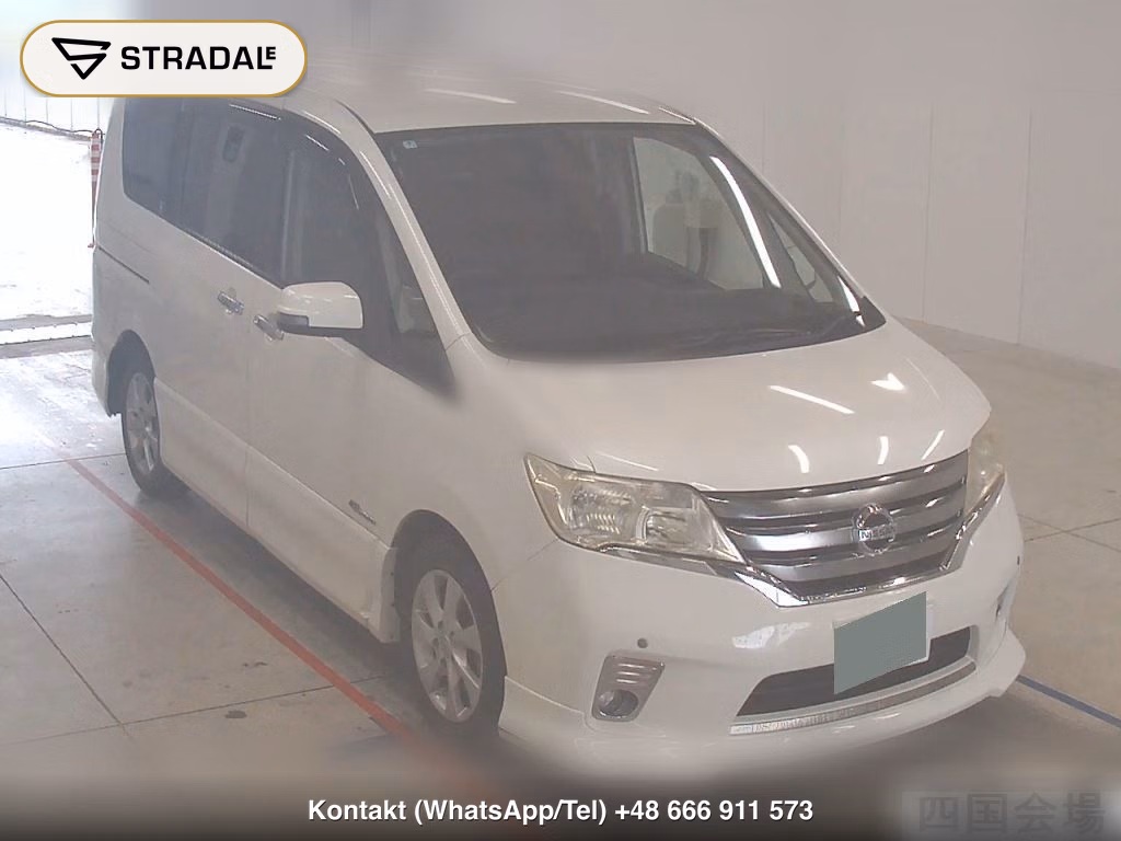 NISSAN SERENA 5D HIGHWAY STAR G S-HYBRID AERO MODE 2013, aukcja z Japonii, zdjęcie 1