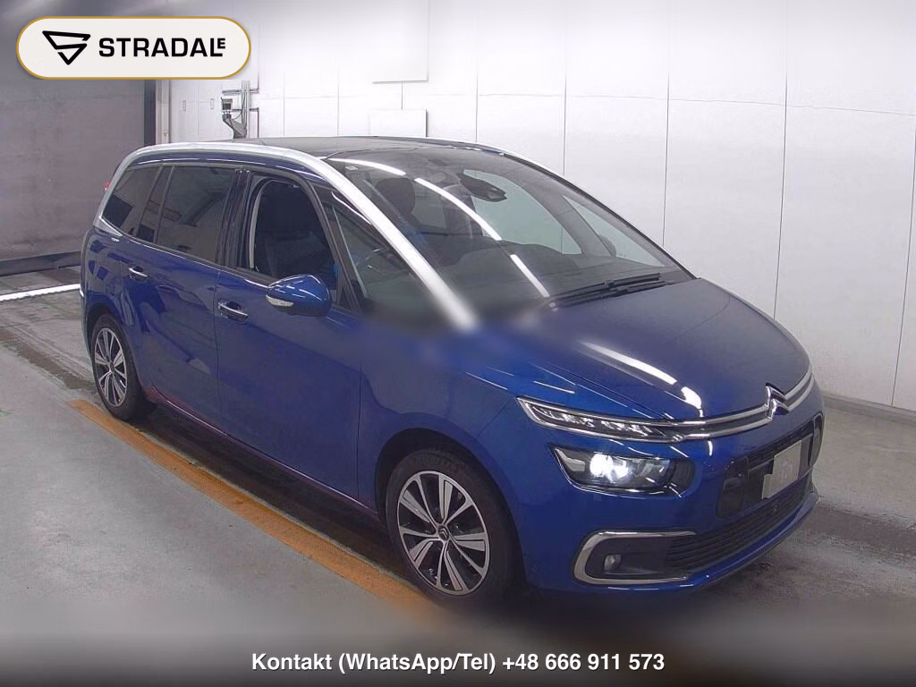 CITROEN GRAND C4 SPACETOURER SHINE BLUE HDI 2018, aukcja z Japonii, zdjęcie 1