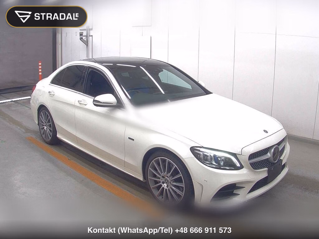MERCEDES BENZ C-CLASS 4D C350E AVANTGARDE AMG LINE 2020, aukcja z Japonii, zdjęcie 1