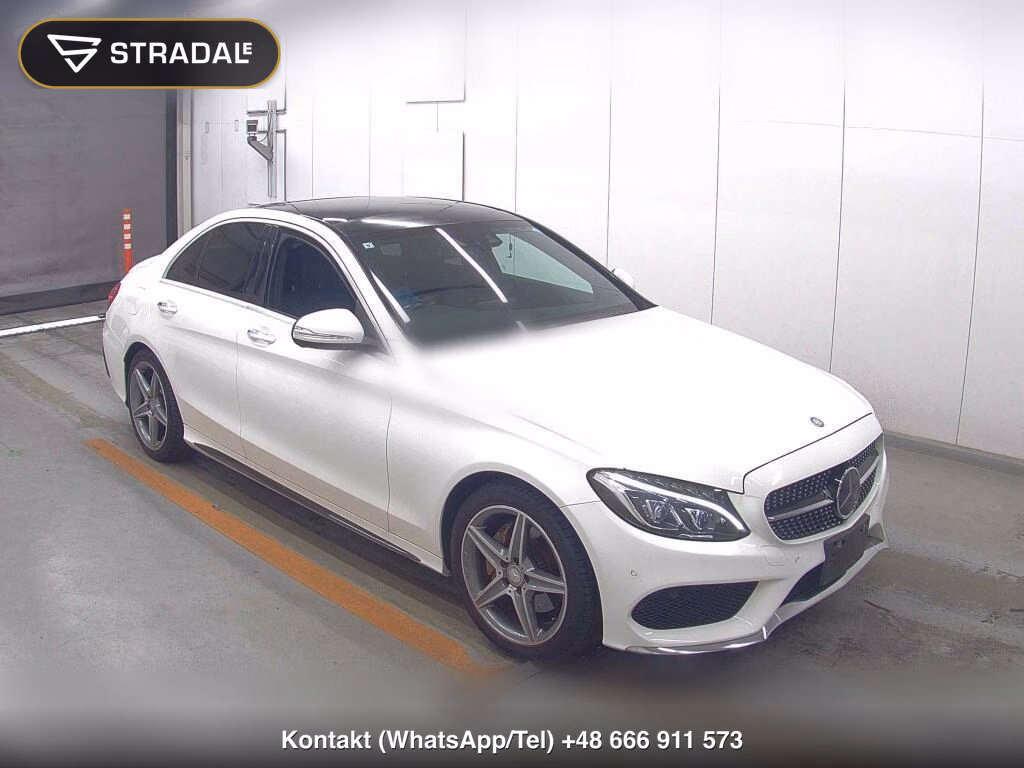 MERCEDES BENZ C-CLASS 4D C180 AVANTGARDE AMG LINE 2015, aukcja z Japonii, zdjęcie 1