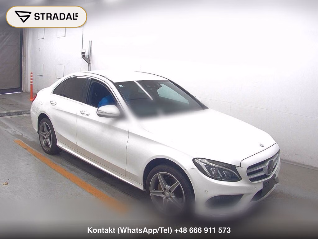 MERCEDES BENZ C-CLASS 4D C200 AVANTGARDE AMG LINE 2015, aukcja z Japonii, zdjęcie 1
