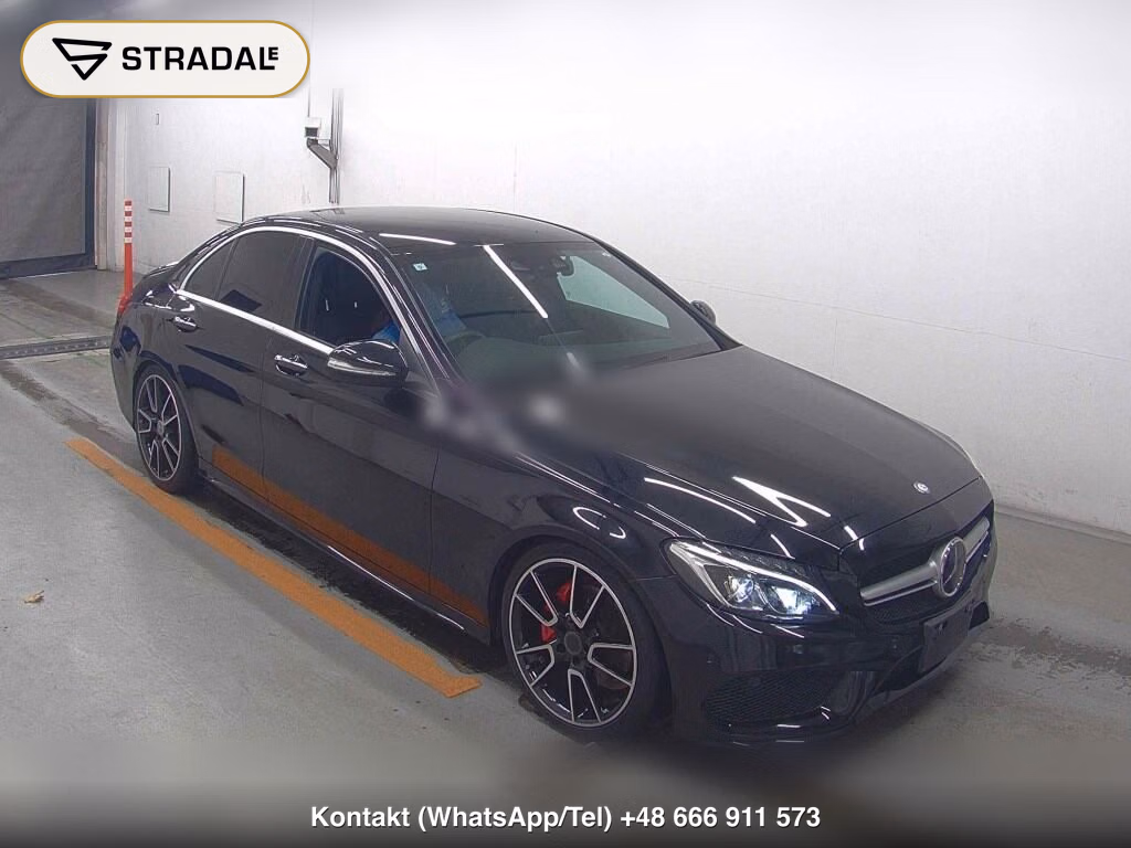 MERCEDES BENZ C-CLASS 4D C180 AVANTGARDE AMG LINE 2015, aukcja z Japonii, zdjęcie 1