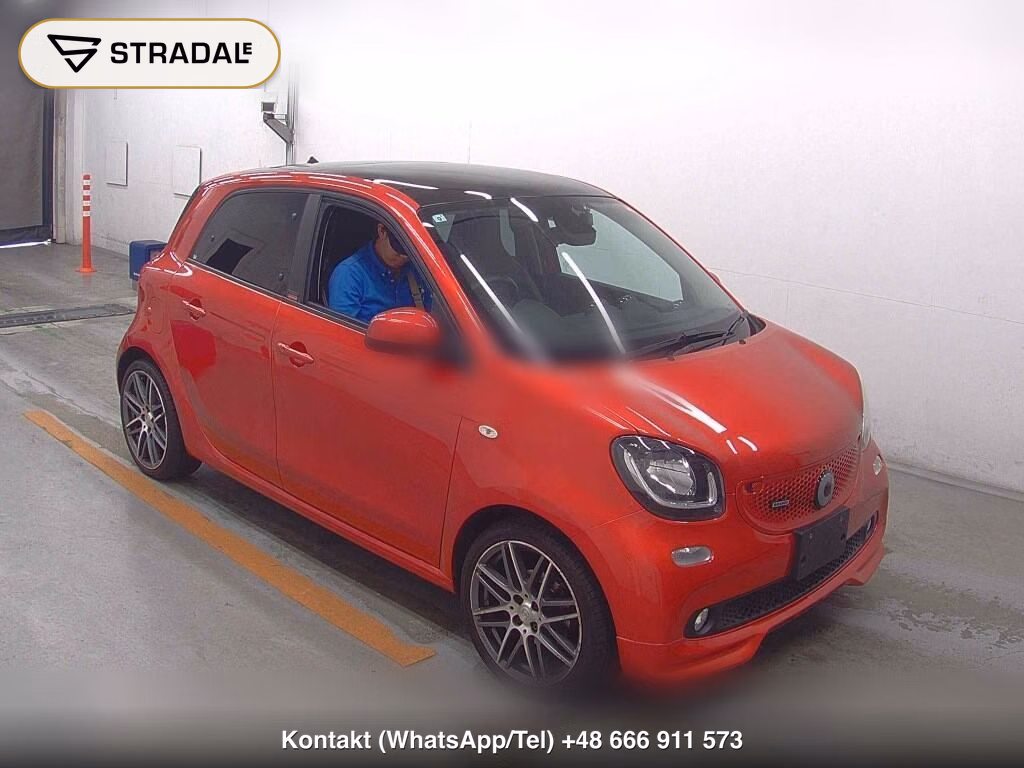 MCC SMART FOR FOUR BRABUS EXCLUSIVE RED LIMITED 2017, aukcja z Japonii, zdjęcie 1