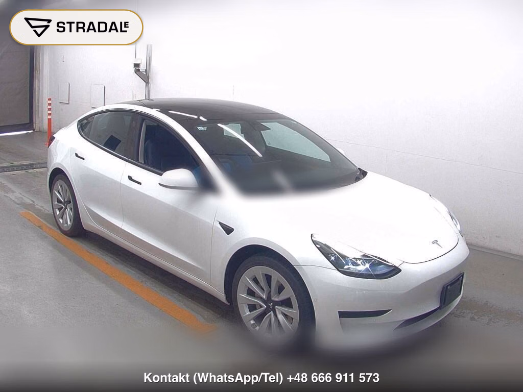 TESLA MODEL 3 STANDARD RANGE PLUS 2021, aukcja z Japonii, zdjęcie 1