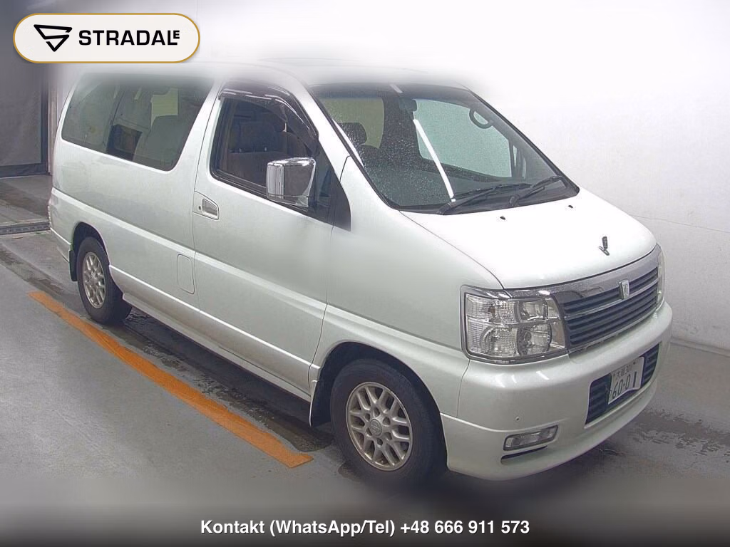 NISSAN ELGRAND 4D X 2001, aukcja z Japonii, zdjęcie 1