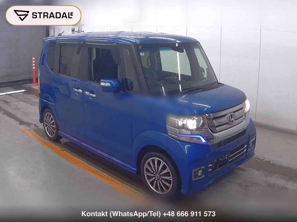 HONDA N-BOX CUSTOM TURBO SS PACKAGE 2017, aukcja z Japonii, zdjęcie 1