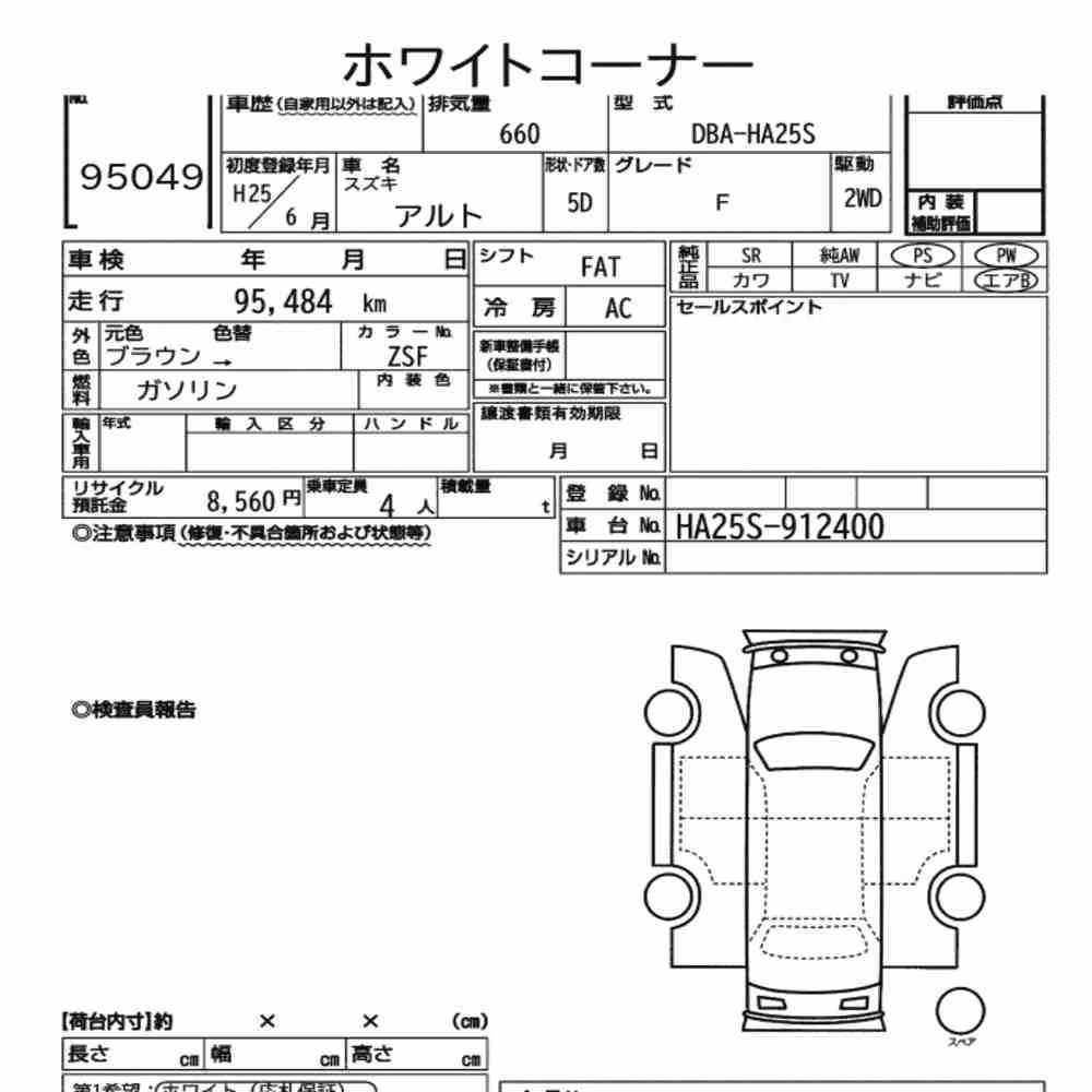 Notka aukcyjna: SUZUKI ALTO 5D F