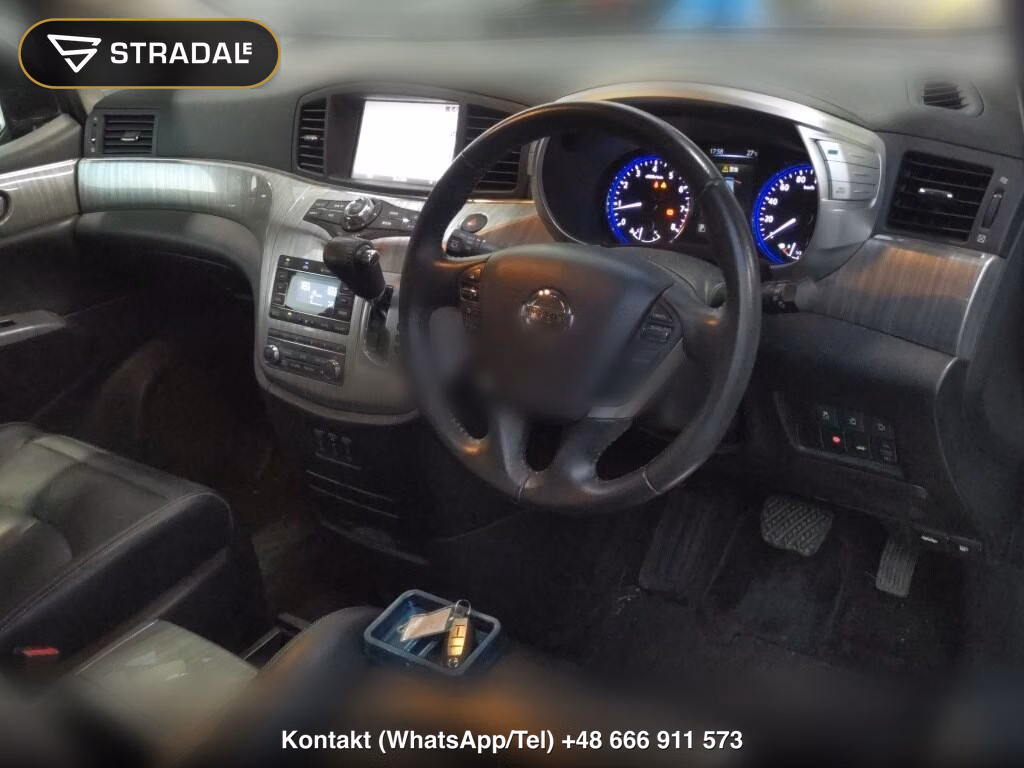 NISSAN ELGRAND 5D RIDER BLACK LEATHER SEAT, miniaturka 4