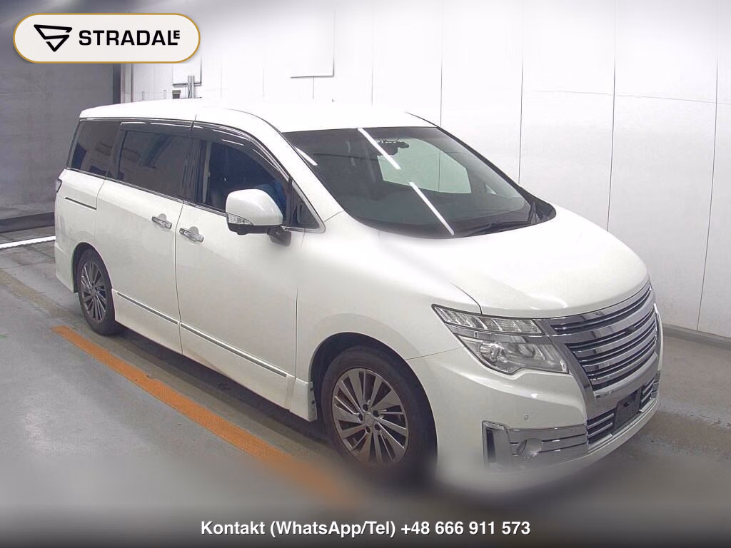 NISSAN ELGRAND 5D RIDER BLACK LEATHER SEAT 2016, aukcja z Japonii, zdjęcie 1