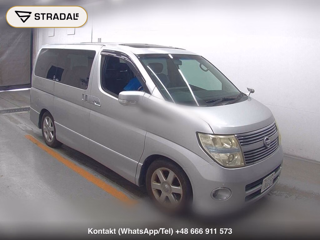 NISSAN ELGRAND 5D 250 HIGHWAY STAR BLACK LEATHER NAVI EDIT 2008, aukcja z Japonii, zdjęcie 1