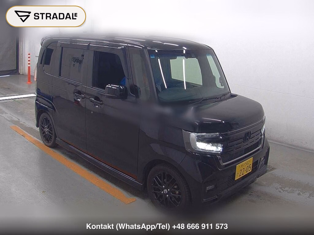 HONDA N-BOX CUSTOM L・TURBO STYLE PLUS BLACK 2022, aukcja z Japonii, zdjęcie 1