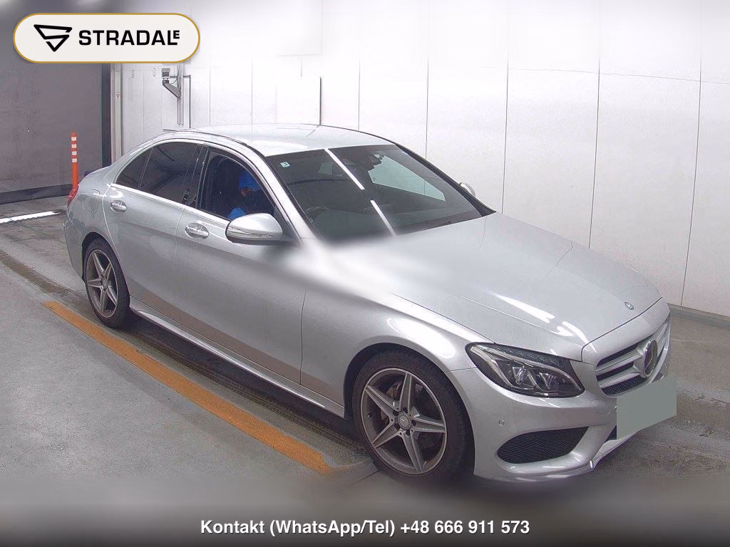 MERCEDES BENZ C-CLASS 4D C180 AVANTGARDE AMG LINE 2015, aukcja z Japonii, zdjęcie 1