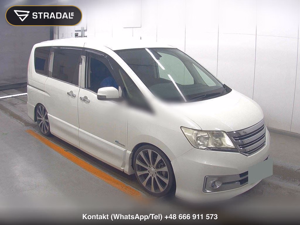 NISSAN SERENA 5D RIDER S-HYBRID 2012, aukcja z Japonii, zdjęcie 1