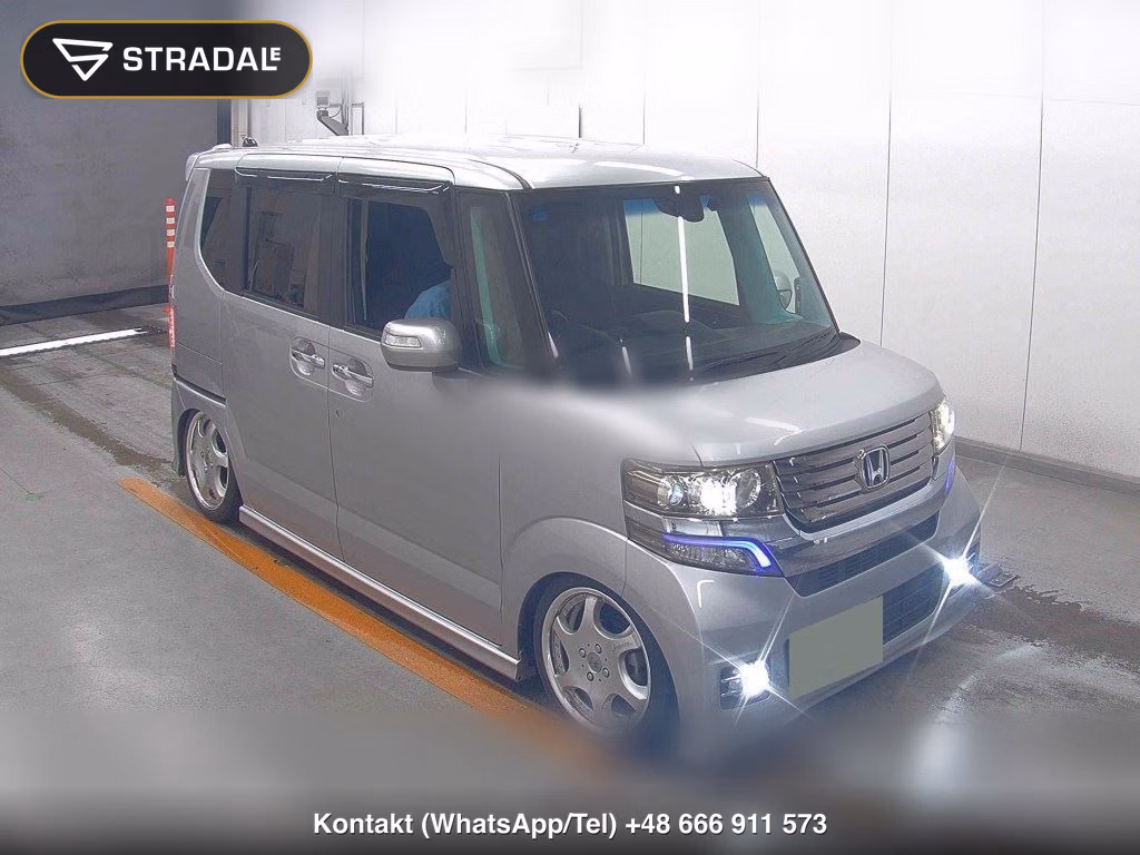 HONDA N-BOX CUSTOM TURBO SS PACKAGE 2015, aukcja z Japonii, zdjęcie 1