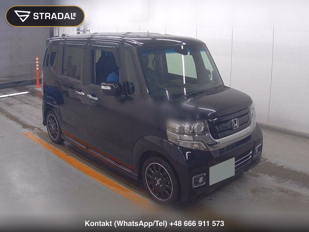 HONDA N-BOX CUSTOM G TURBO SS BLACK STYLE PACKAGE 2016, aukcja z Japonii, zdjęcie 1