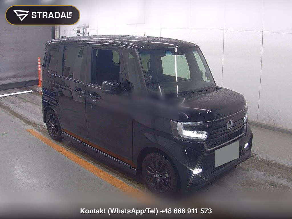 HONDA N-BOX CUSTOM L STYLE PLUS BLACK 2021, aukcja z Japonii, zdjęcie 1