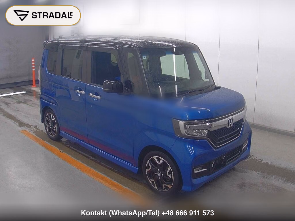 HONDA N-BOX CUSTOM G･L TURBO HONDA SENSING 2018, aukcja z Japonii, zdjęcie 1