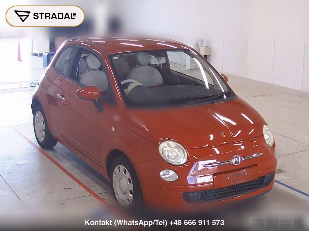 FIAT 500 2012, aukcja z Japonii, zdjęcie 1