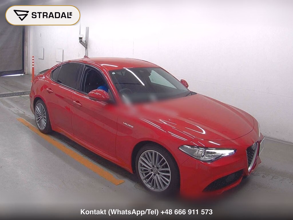 ALFA ROMEO GIULIA 4D 2.0 TURBO VELOCE 2018, aukcja z Japonii, zdjęcie 1