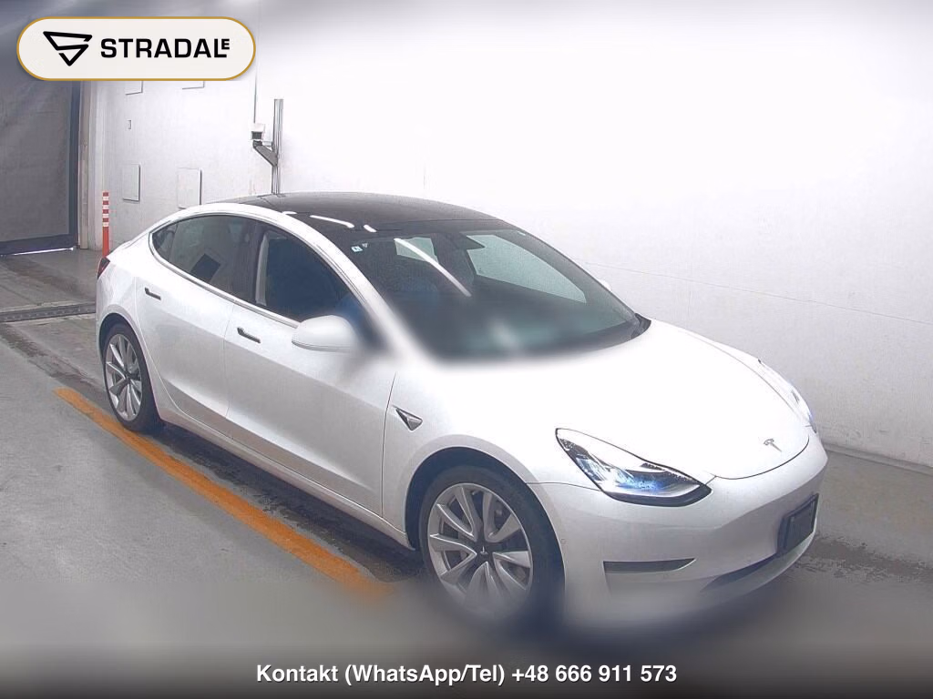 TESLA MODEL 3 4WD LONG RANGE 2020, aukcja z Japonii, zdjęcie 1