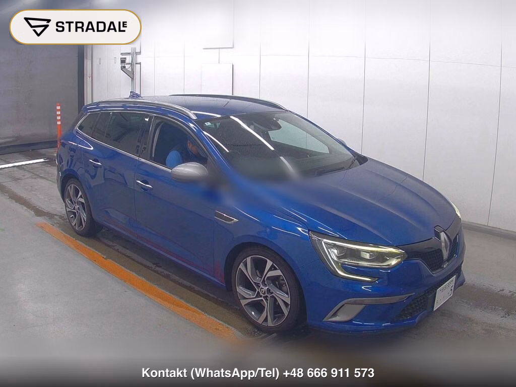 RENAULT MEGANE 5D SPORT TOURER GT 2017, aukcja z Japonii, zdjęcie 1