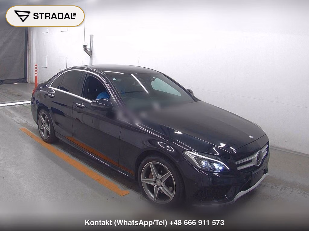 MERCEDES BENZ C-CLASS 4D C200 AVANTGARDE AMG LINE 2016, aukcja z Japonii, zdjęcie 1